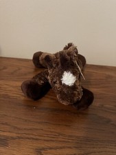 Brown Horse Pony Dallas Flopsie Aurora Plush Stuffed Animal Toy 8"