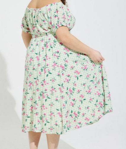 Robe Imprimée Floral Torrid Taille Grande 18 - Neuf Avec étiquettes