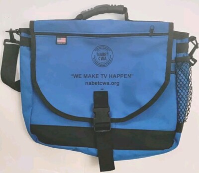  Bike Messenger Shoulder Bag Blue High Vis 18x12''  Has A Co. AD Logo Very Clean 