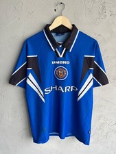 MANCHESTER UNITED 1996 1997 THIRD FOOTBALL SHIRT SOCCER JERSEY UMBRO Size LARGE
