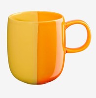 Asa Selection Tasse Joy Orange Smoothie Hoch Henkelbecher Porzellan 0,4 L