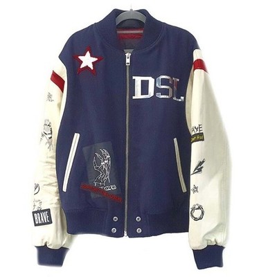 ETC. Diesel Leder Patch Collegejacke 21325053 127323190