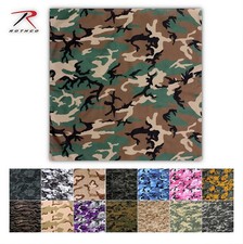 Rothco 4347 X-Large 27" Jumbo Camouflage Bandana Scarf Military Colors