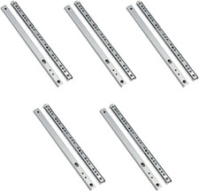 5 Pairs 11" Heavy Duty 17Mm Drawer Runners Slide Slides Ball Bearing Grooved Ste