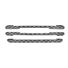 COAST TO COAST INTERNATIONAL 19C Fits SIERRA 1500/SLT GRILLE OVERLAY GLOSS BLACK