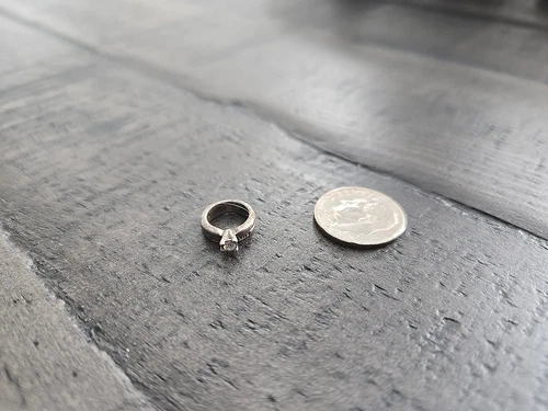 Sterling Silver Wedding Rings Charm Pendant