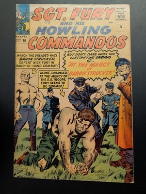 Sgt Fury and his Howling Commandos #5, Marvel Comics, 1964. 1st Baron Strucker