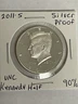 2011-S Silver Kennedy Half Dollar Proof Choice BU 90% San Francisco Coin