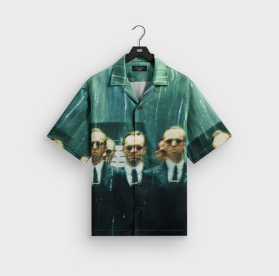 NEW Kith X The Matrix All-Over Printed Thompson Camp Collar Shirt Sizes XS-XXL