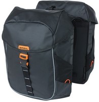 Doppelpacktasche Basil Miles Tarpaulin 34 Liter 34 X 16 X 43 Cm - Schwarz/Orange