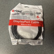 NEW DisplayPort to DisplayPort Cable Male to Male Supports Up To Ultra HD 4K 6ft