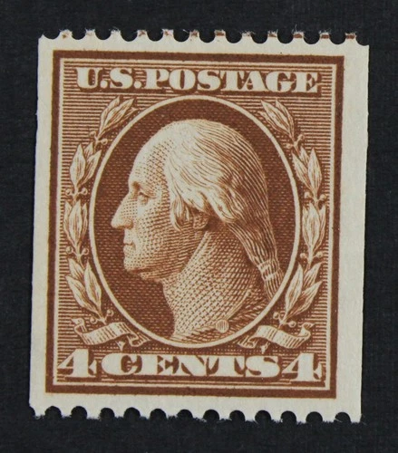 CKStamps: US Stamps Collection Scott#350 4c Mint OG Gum Scrape Otherwise NH 21mm