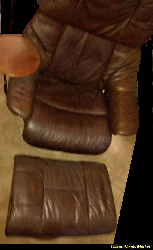 Stressless Chair with Swing Table & Ottoman