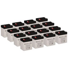 12V 5Ah F1 SigmasTek Battery Set of 16 - SP12-5 T1 Sealed Lead Acid AGM