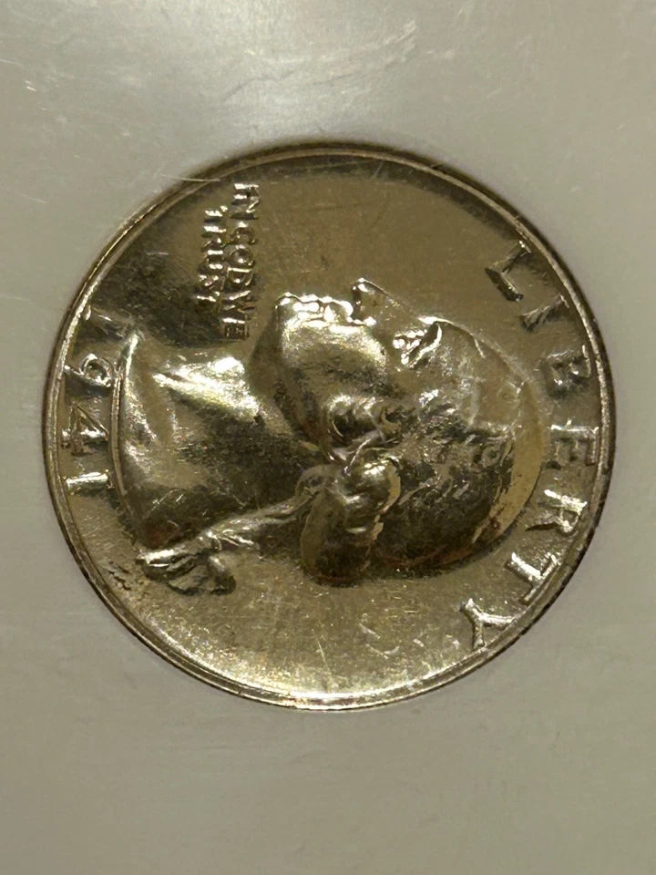 1941 P Proof Washington Silver Quarter NGC PF65 Old Fatty Holder Mintage 15,287 - Image 4 of 4