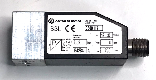 Sensore di pressione Norgren 33L 0860117 - Foto 2 di 3