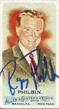 Regis Philbin Signed Autographed Topps Tobacco Card