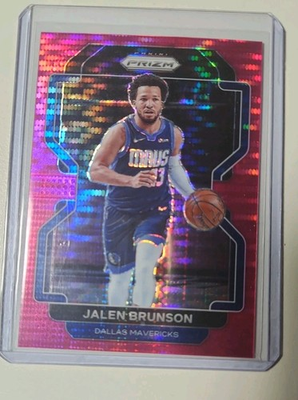 #ad 2021 22 Panini Prizm Basketball Jalen Brunson Pink Pulsar Prizm 42 $35.00