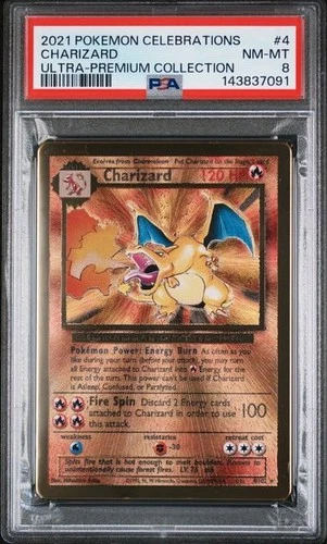 Charizard PSA 8 2021 Pokemon Celebrations Ultra Premium Collection