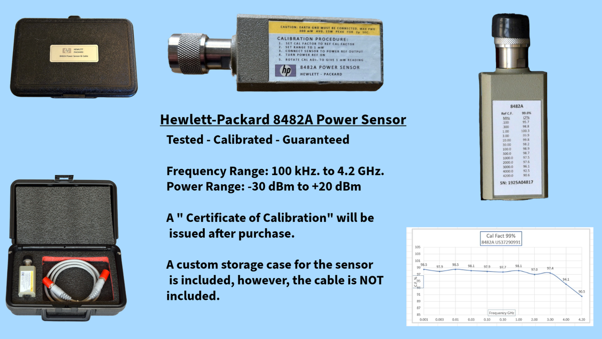 HP 8482A Power Sensor for sale online | eBay