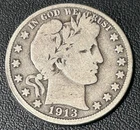1913 P Barber Half Dollar