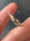 925 Sterling Silver CZ Band Ring, Size US 7.25 Vintage