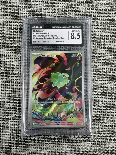 Bulbasaur 133/132 Me01: Mega Evolution Holo CGC 8.5