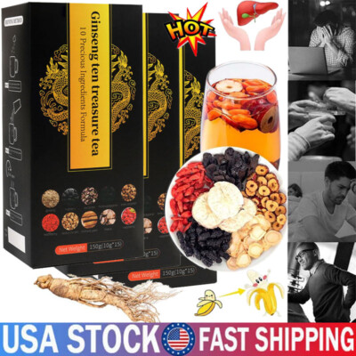 Ginseng Treasure Tea 10 Precious Ingredients Formula Medlar Ginseng Treasure Tea