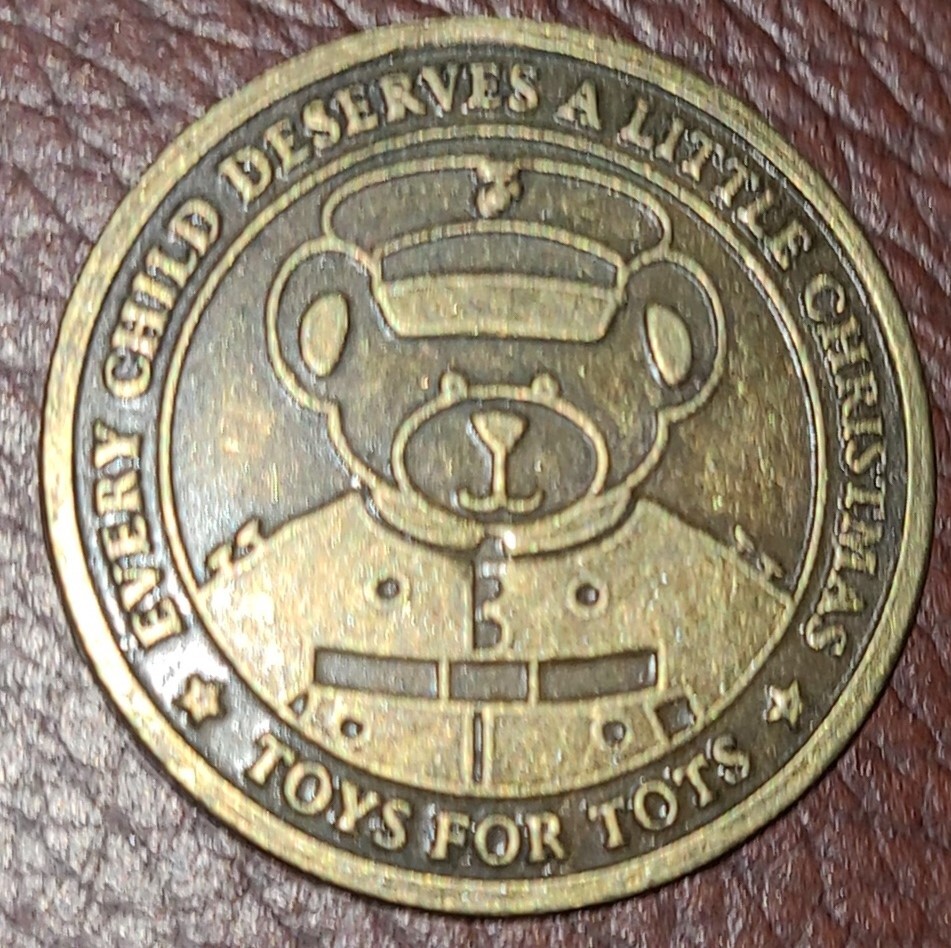 Marine Corps Toys For Tots Coin With Bear Home Alqu