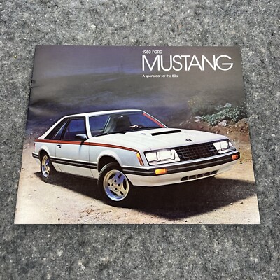 Vintage 1980 Ford Mustang Dealership Sales Brochure Original | eBay