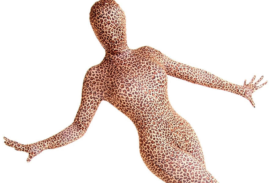 Lycra Spécifier Complètement Catsuit Combinaison Léopard - Photo 2/3