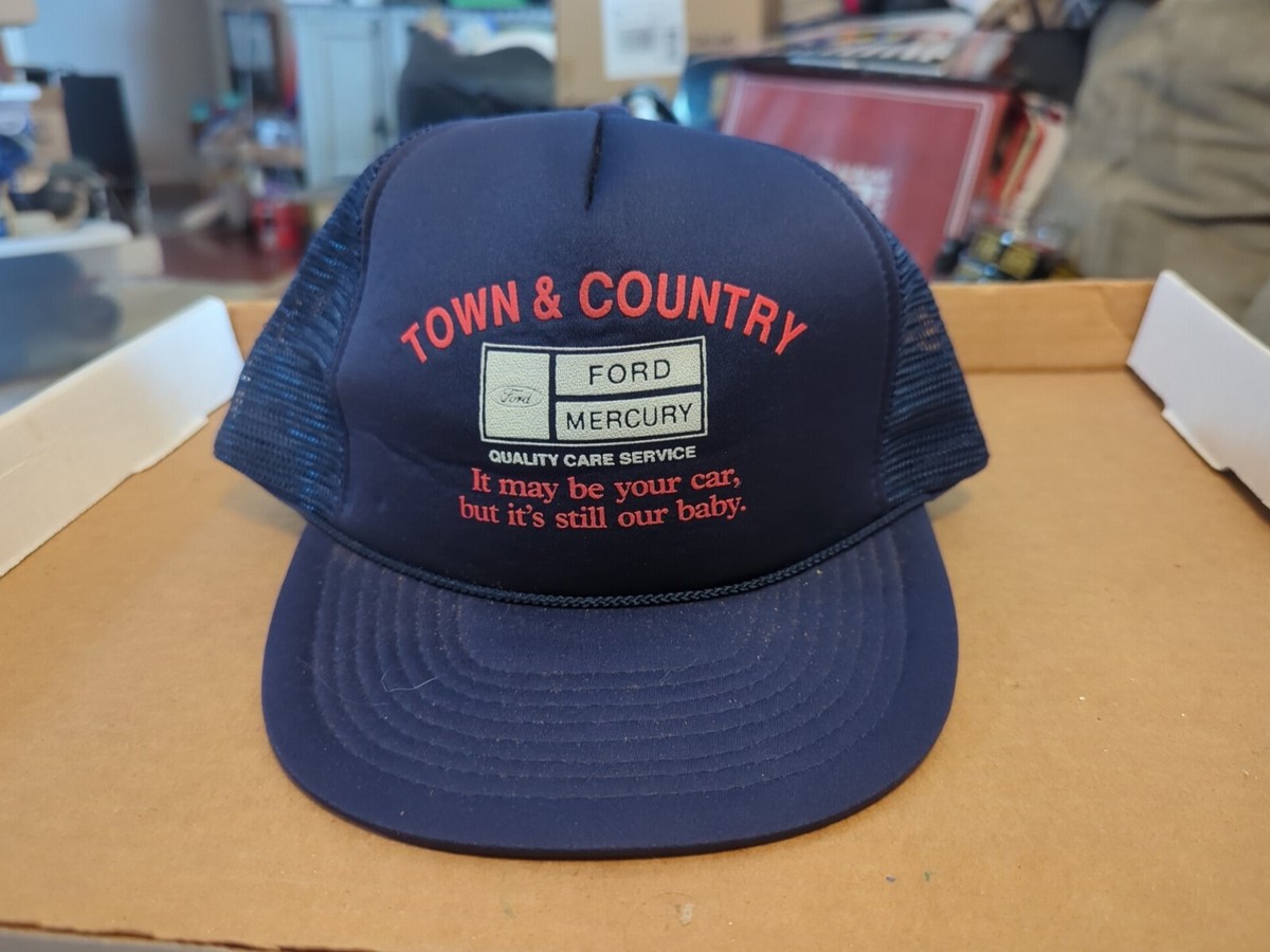 【☆】 Vintage Town & Country Ford Mercury Advertising Trucker Snapback