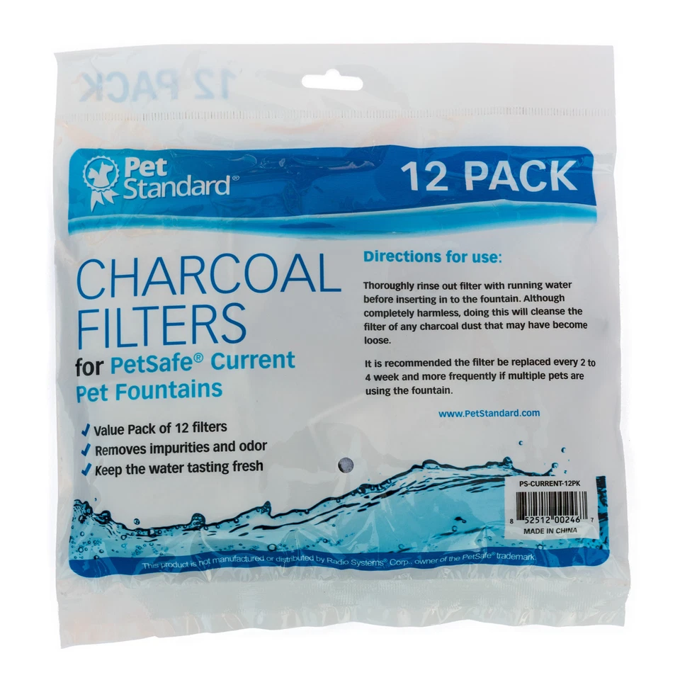 Filters for Aqua Fountain Aqua Cube, Aqua Falls & PetSafe Current, Pack of 12 - Image 4 of 4