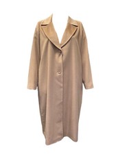 Marina Rinaldi Women's Camel Tisbe Wool Coat Size 22w/31 Nwt