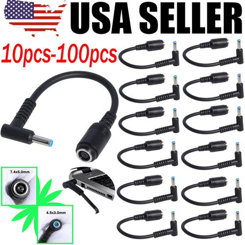 Wholesale DC Power Charger Converter Adapter Cable 7.4mm-4.5mm For HP Blue Tip# - Afbeelding 1 van 10