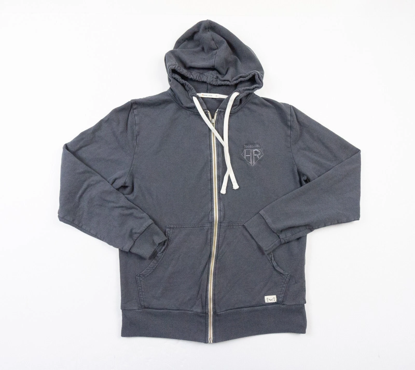 Marine Layer Sweatshirt Adult XS Gray Hoodie Full Zip Lightweight Facebook