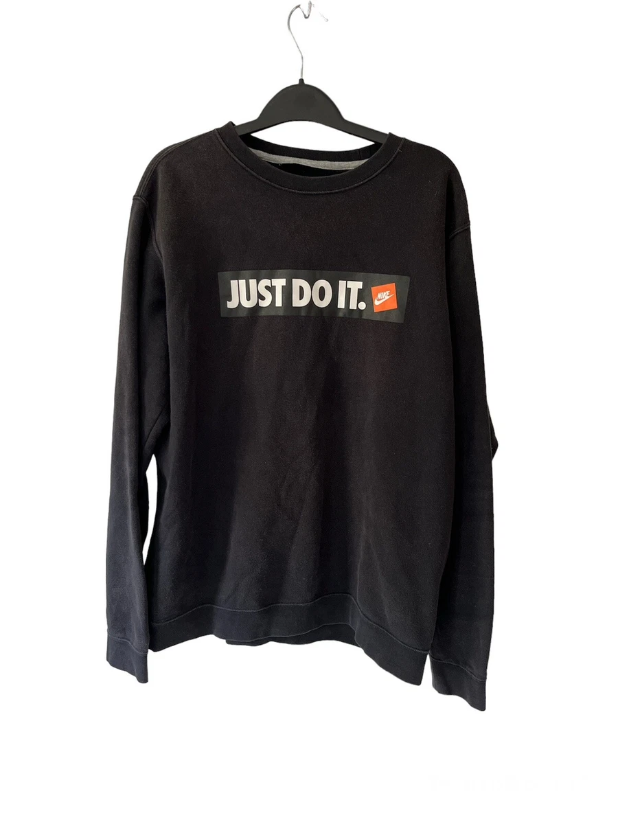 Nike Sportswear Crew Just Do It Sweatshirt Black