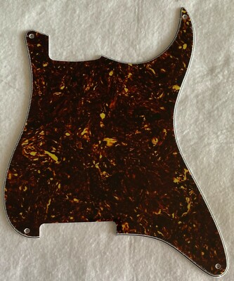 For Fender Stratocaster Strat 4 Screw Blank Guitar Pickguard,4Ply Brown Tortoise