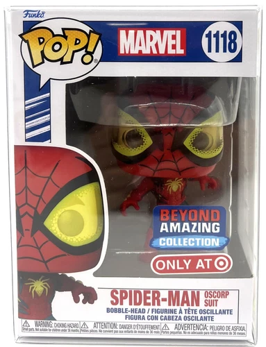 Funko Pop! Marvel Spider-Man Oscorp Suit #1118 Target Exclusive Beyond Amazing