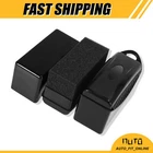 TWO Tire Wheel Dressing Shine Contour Applicator Wax Pad Sponge Universal w/ Lid