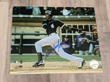 Alexei Ramirez Signed 8x10 Photo File COA Chicago White Sox Padres Rays D