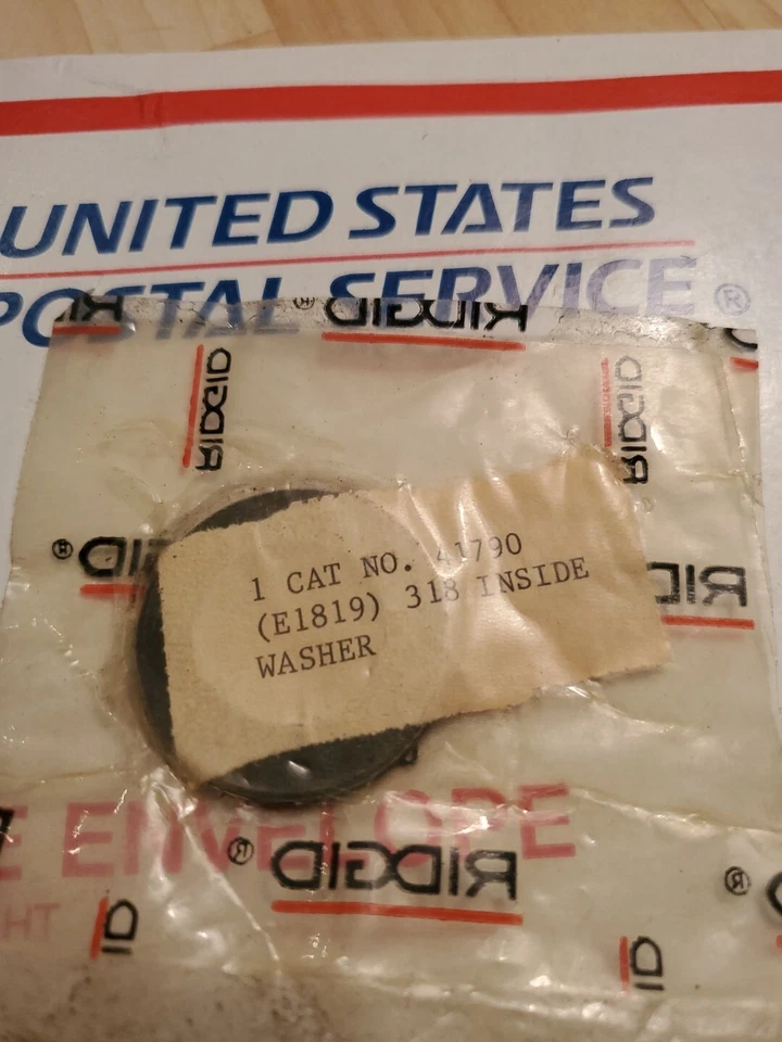 RIDGID 41790 WASHER FOR MODEL 318 OILER NEW, U1 - Image 4 of 4