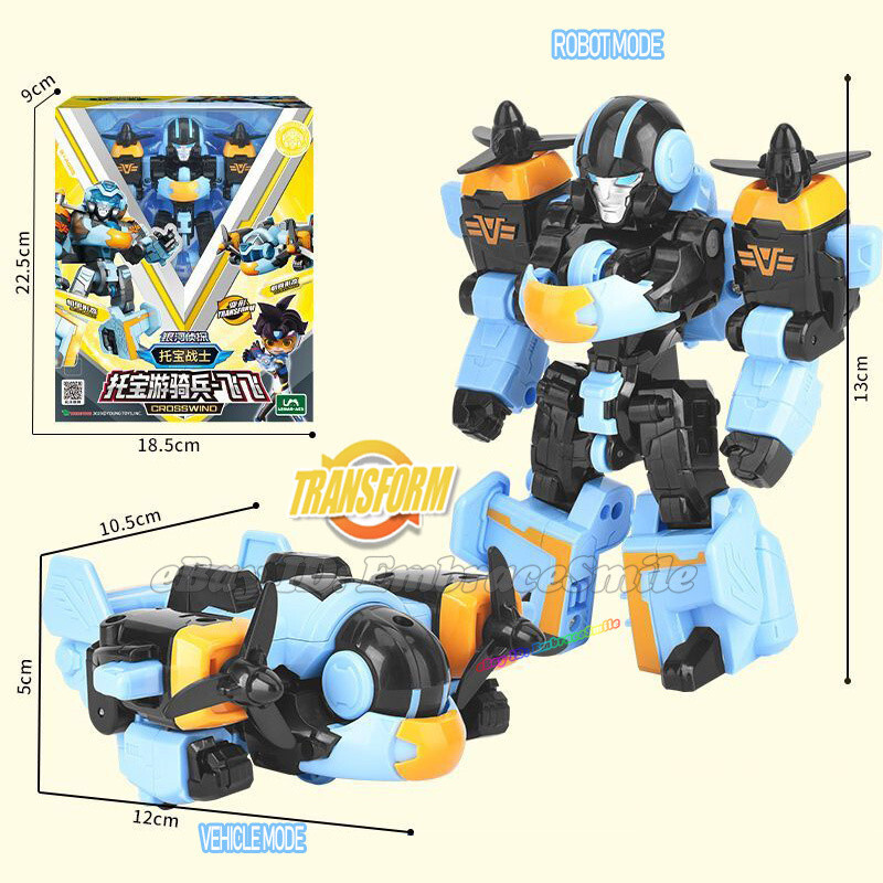 TOBOT V GD CrossWind AirPang Blue Airplane Transform Robot Vehicle