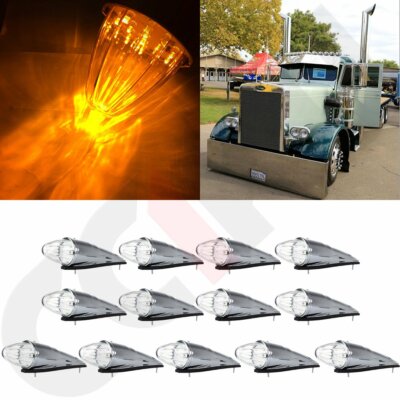 13X 17 led Amber universal Led Torpedo Roof Big Rig Top Running truck light