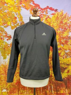 Adidas Sweatshirt Climalite Mehrfarbig Viertelreißverschluss.  UK Damen Gr. Small