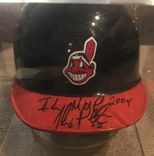 JHONNY PERALTA 2004 IL MVP Autographed Mini Helmet CLEVELAND INDIANS