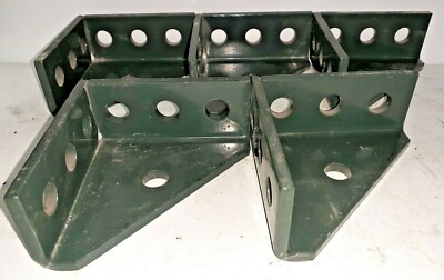 CORNER BRACKETS, 4-1/8''X1-7/8''X5-1/2'' , 5/8'' MOUNTING HOLES, LOT OF 5