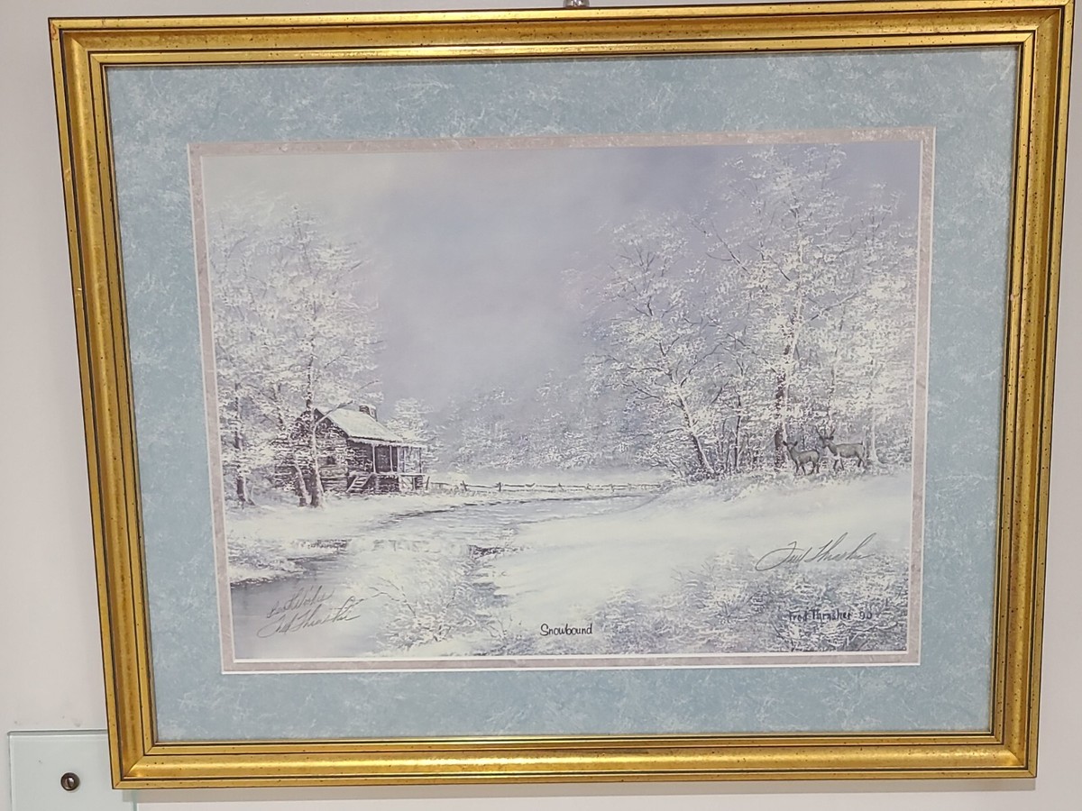 Fred Thrasher Artist “Snowbound” 16 X 12