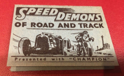 AMALGAMATED PRESS CHAMPION - SPEED DEMONS OF ROAD & TRACK MOTOR RACING ...