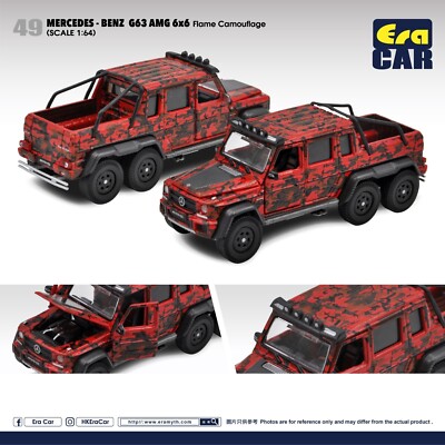 Era 1/64 Mercedes Benz G63 AMG 6x6 Tarnfarbe Rot